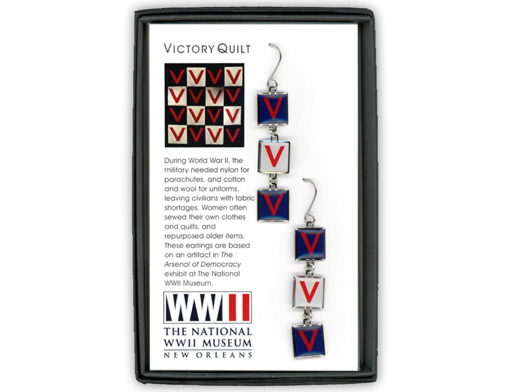 Victory Quilt Earrings